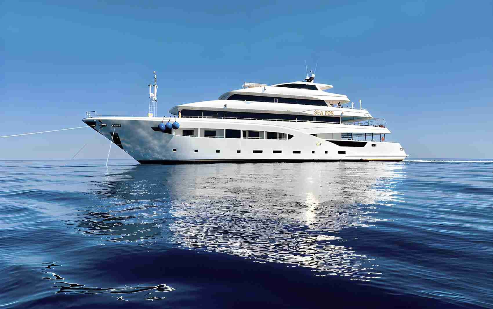 Sea Fox moored at Abu Nuhas on the North Red Sea liveaboard