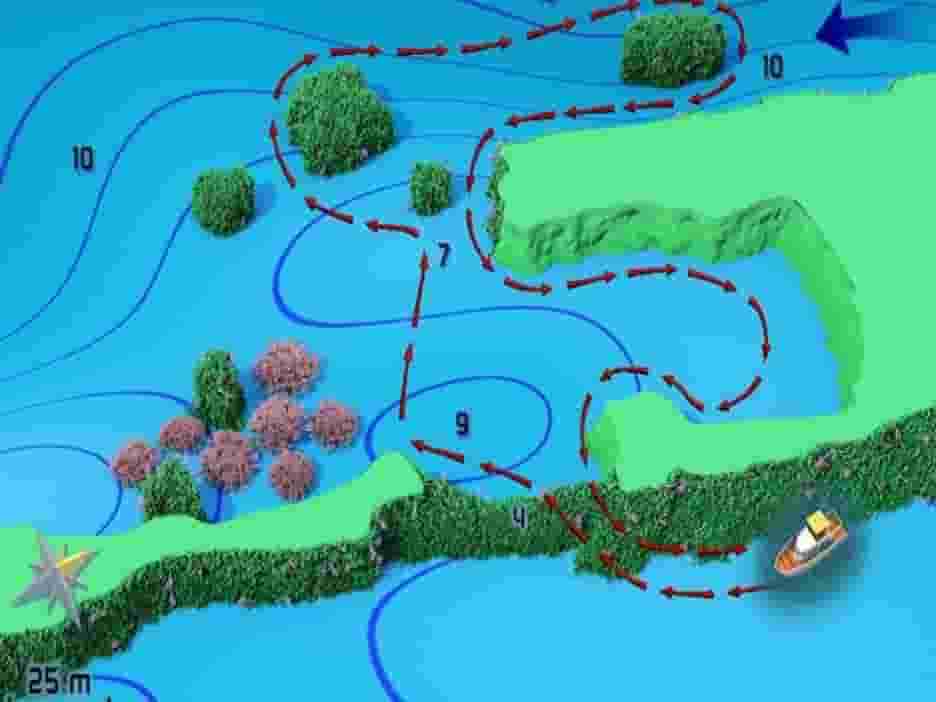 Hurghada dive sites map: Fanous West and its lagoon