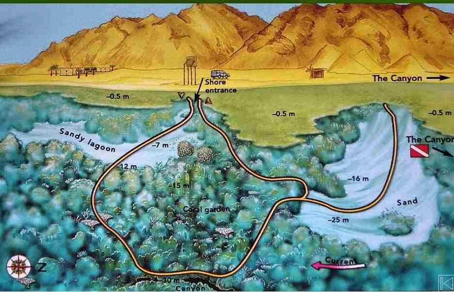 Map of Ras Abu Helal and its underwater buttress
