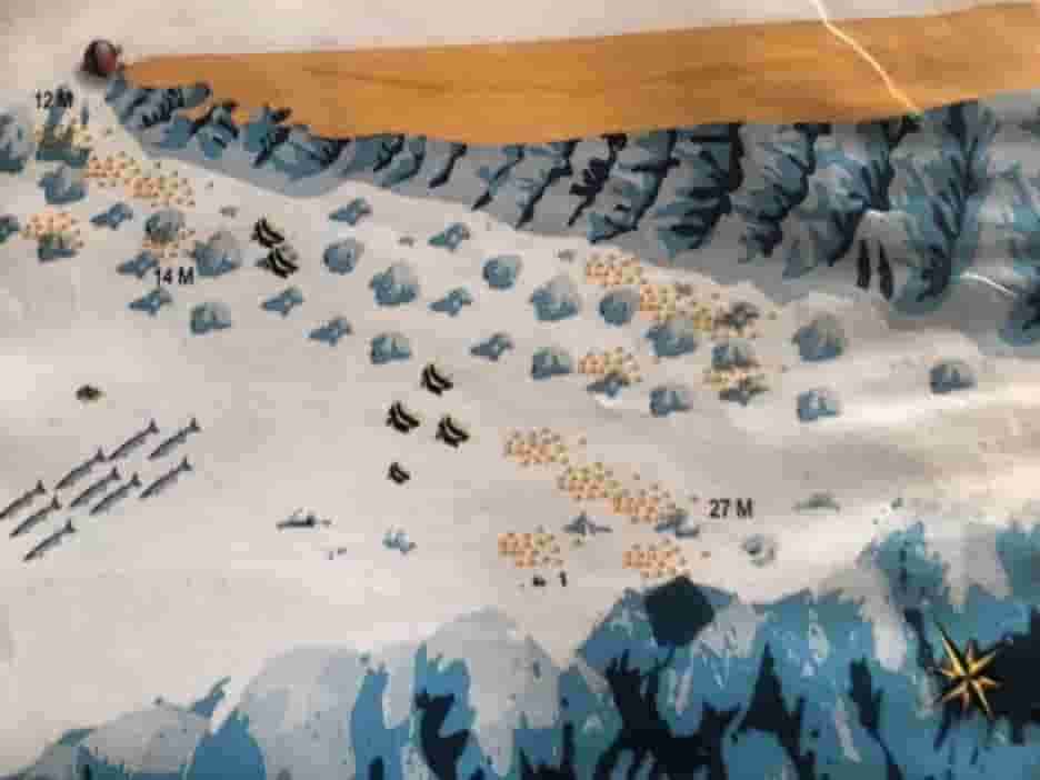 Siyul Al Saghir site map with the eastern coral garden